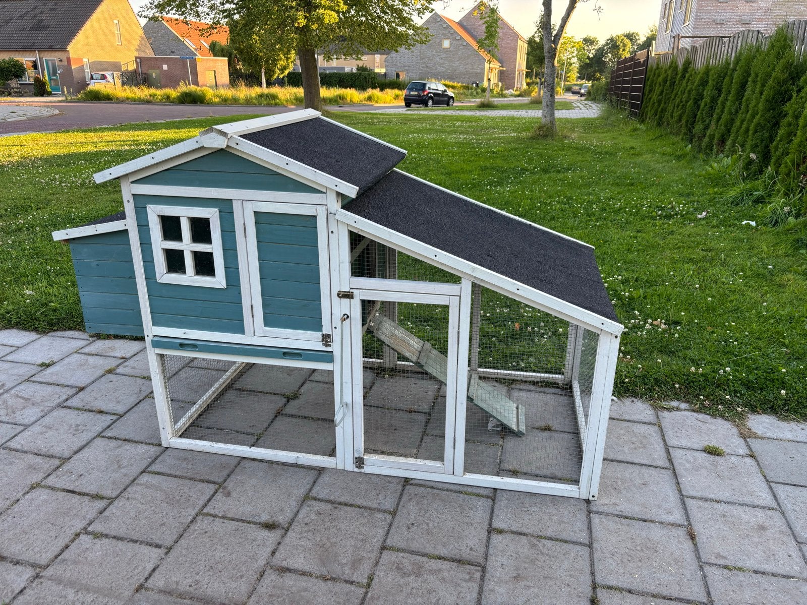 Kippenhok konijnenhok, Dieren en Toebehoren, Vogels | Hokken en Kooien, Ophalen of Verzenden, Gebruikt, Hout, Overige typen