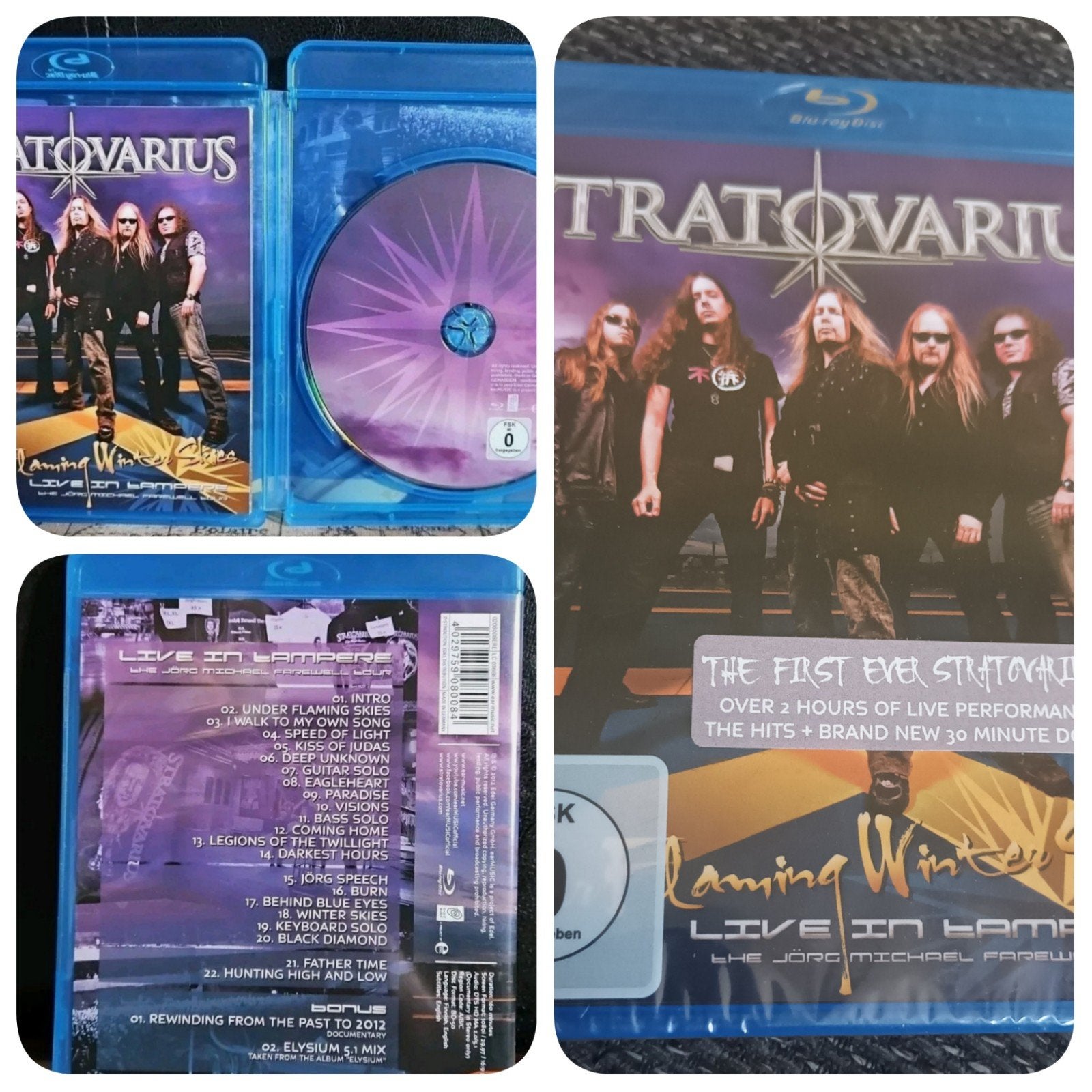 STRATOVARIUS - Live in Tempere 2012/BLURAY NIEUW, Cd's en Dvd's, Blu-ray, Ophalen of Verzenden, Nieuw in verpakking, Muziek en Concerten