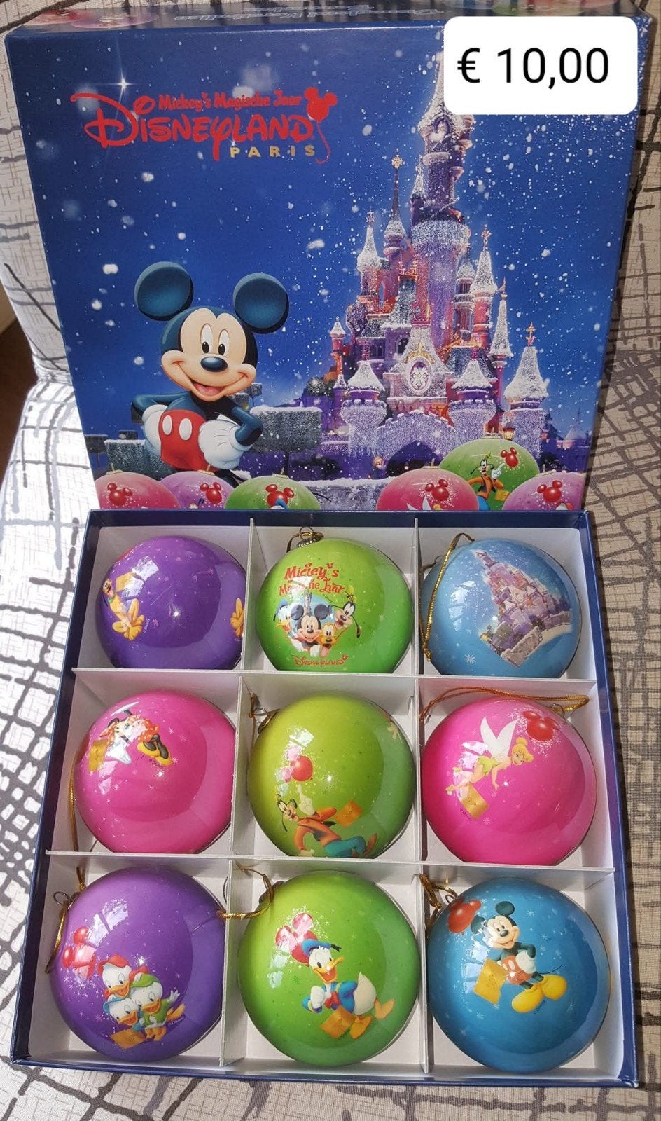 Disney kerstballen, Ophalen of Verzenden, Mickey Mouse, Nieuw, Beeldje of Figuurtje