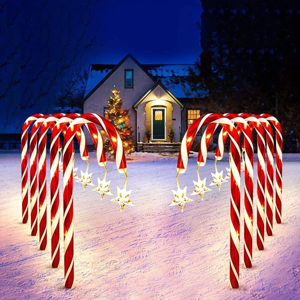 Lichtketting Met Led-Zuurstokken,10 Stuks, Kerstverlichting., Ophalen of Verzenden, Nieuw
