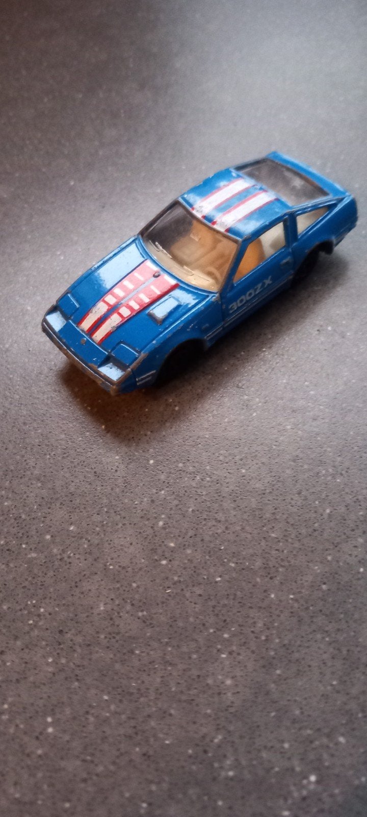8827 Vintage Nissan 300ZX Speelgoedauto - Blauw, Ophalen of Verzenden, Gebruikt