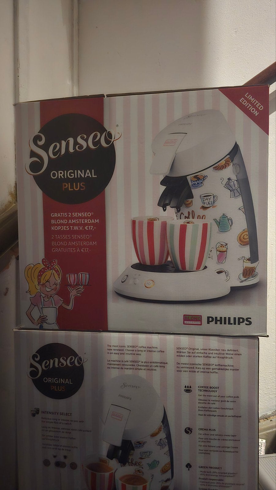 Senseo Original Plus Limited Edition Blond Amsterdam, Witgoed en Apparatuur, Ophalen of Verzenden, 2 tot 4 kopjes, Koffiepads en cups