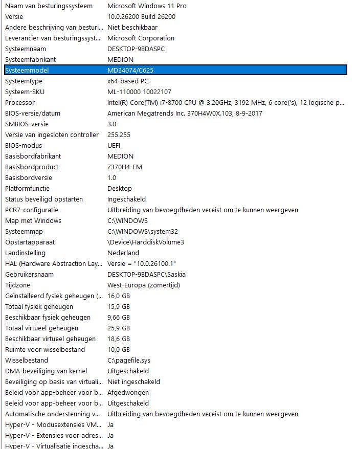 Medion game pc MD34074/C625, HDD, Medion, Zo goed als nieuw, 2 TB