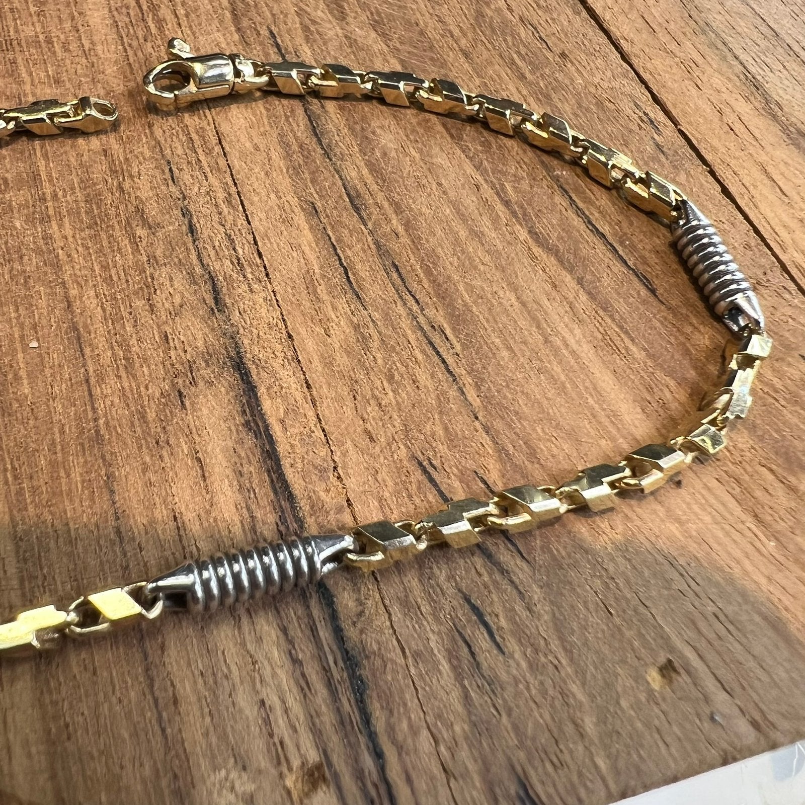 14k gouden armband massief monte carlo schakel, Ophalen of Verzenden, Nieuw, Goud