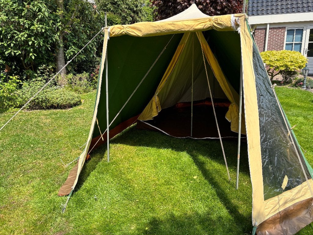 3 pers. tent met binnentent met vast grondzeil, Caravans en Kamperen, Ophalen, Gebruikt, Tot en met 3