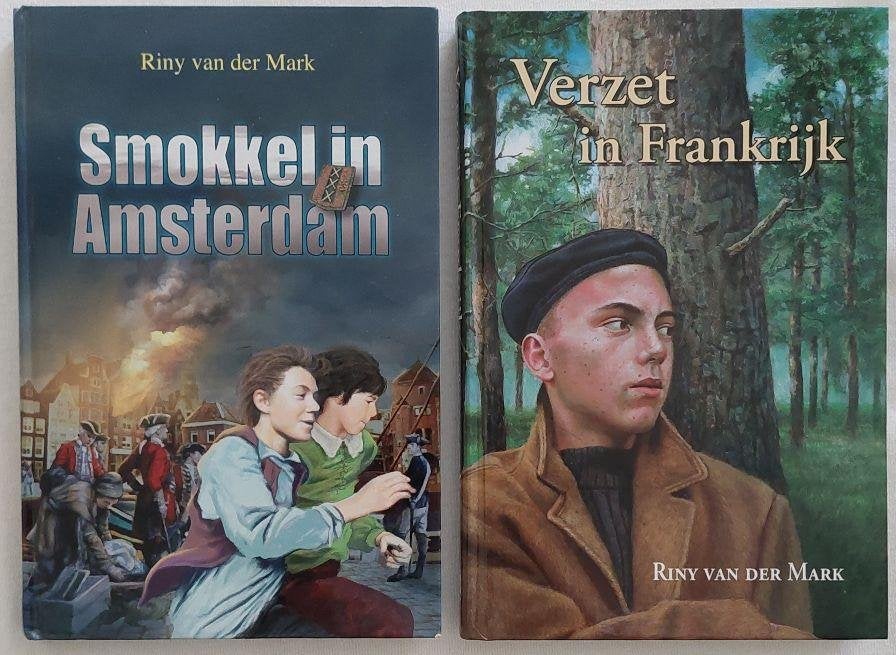 Riny van der Mark: Smokkel in Amsterdam/ Verzet in Frankrijk, Boeken, Ophalen of Verzenden, Zo goed als nieuw