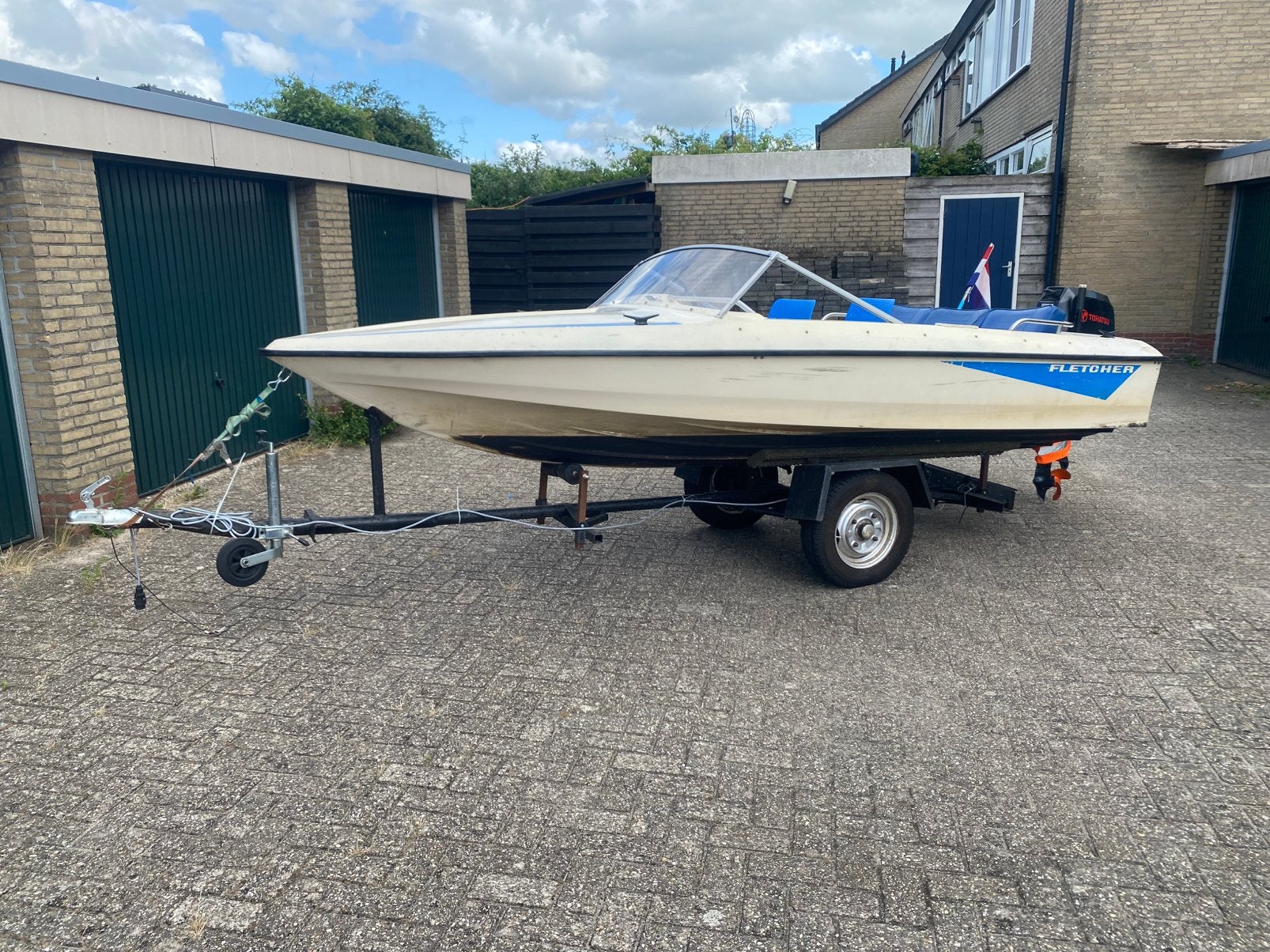 Fletcher met 25 pk tohatsu, Ophalen of Verzenden, Buitenboordmotor