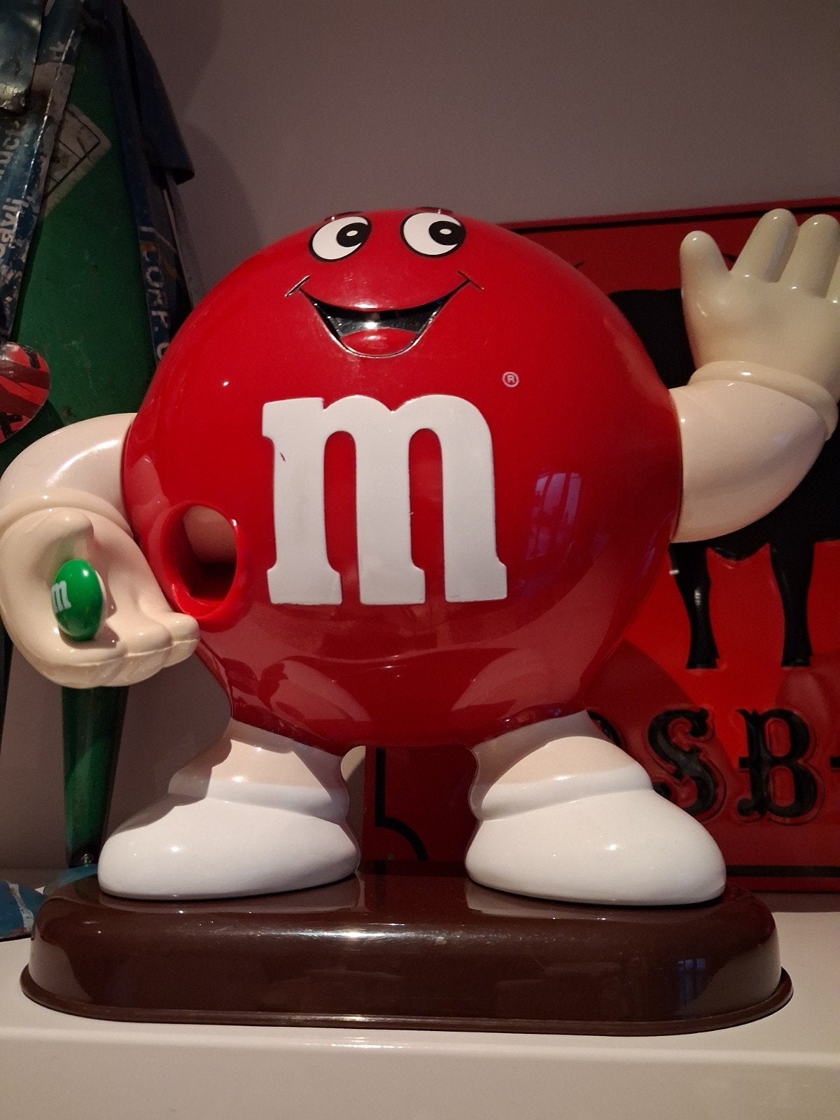 M&M's Dispenser Rood - Snoepautomaat- jaren 90, Ophalen of Verzenden