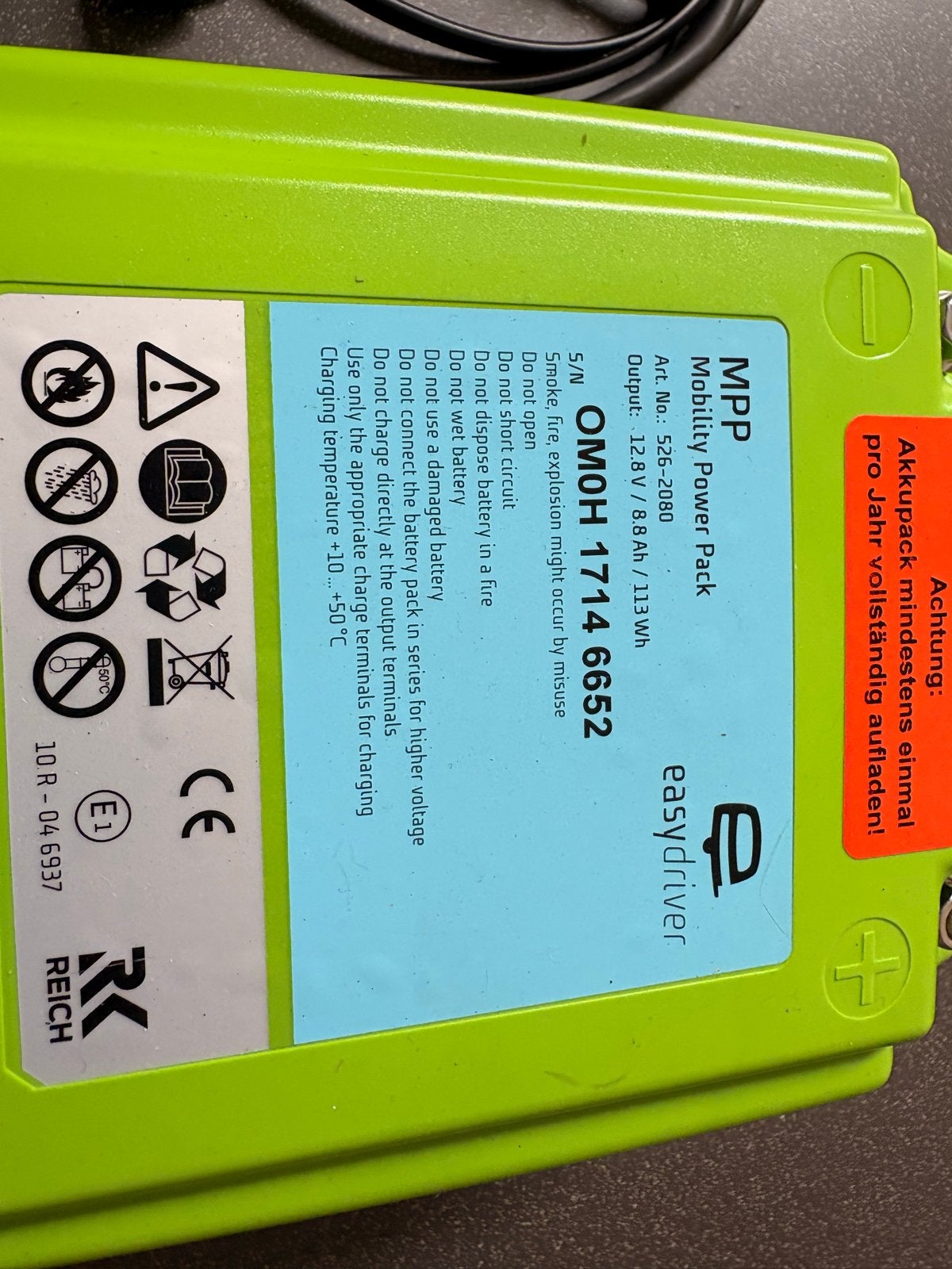 MPP Mobility Power Pack easyDriver Accu/Lader, Caravans en Kamperen, Ophalen, Gebruikt