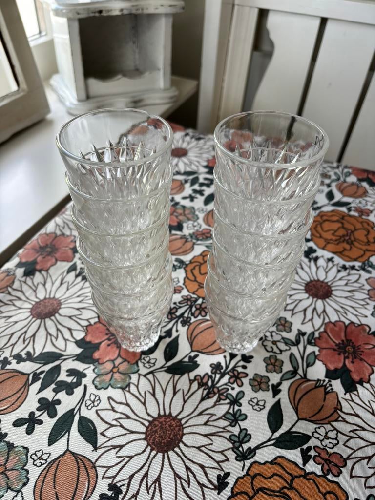Vintage glaasjes, Vereco France, Ophalen of Verzenden