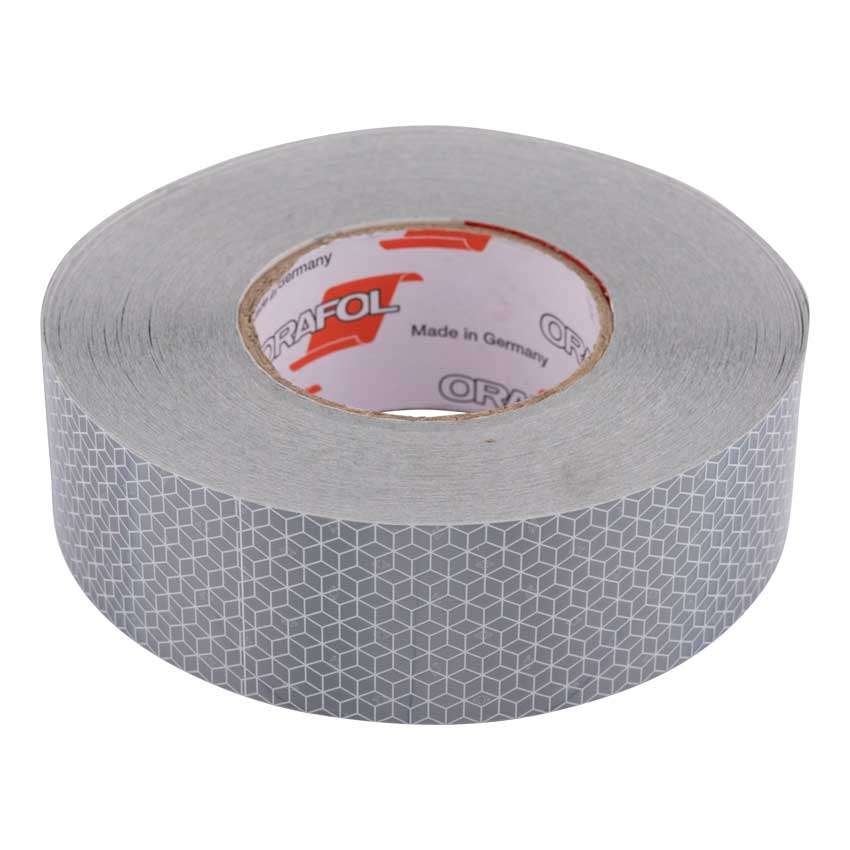 Reflecterende tape 50 mtr wit, Verzenden