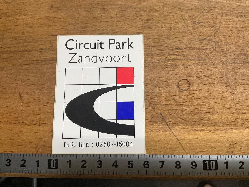 Circuit Park Zandvoort sticker, Ophalen of Verzenden, Zo goed als nieuw, Motoren