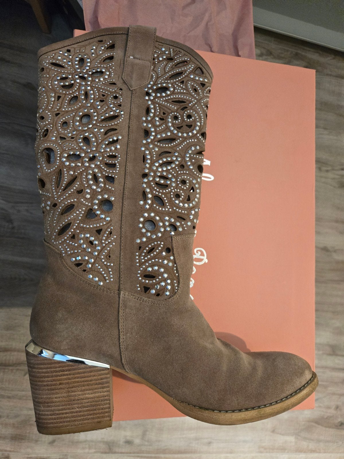 Cowboy boots Alma & Pena maat 39, Ophalen of Verzenden, Zo goed als nieuw, Bruin, Hoge laarzen