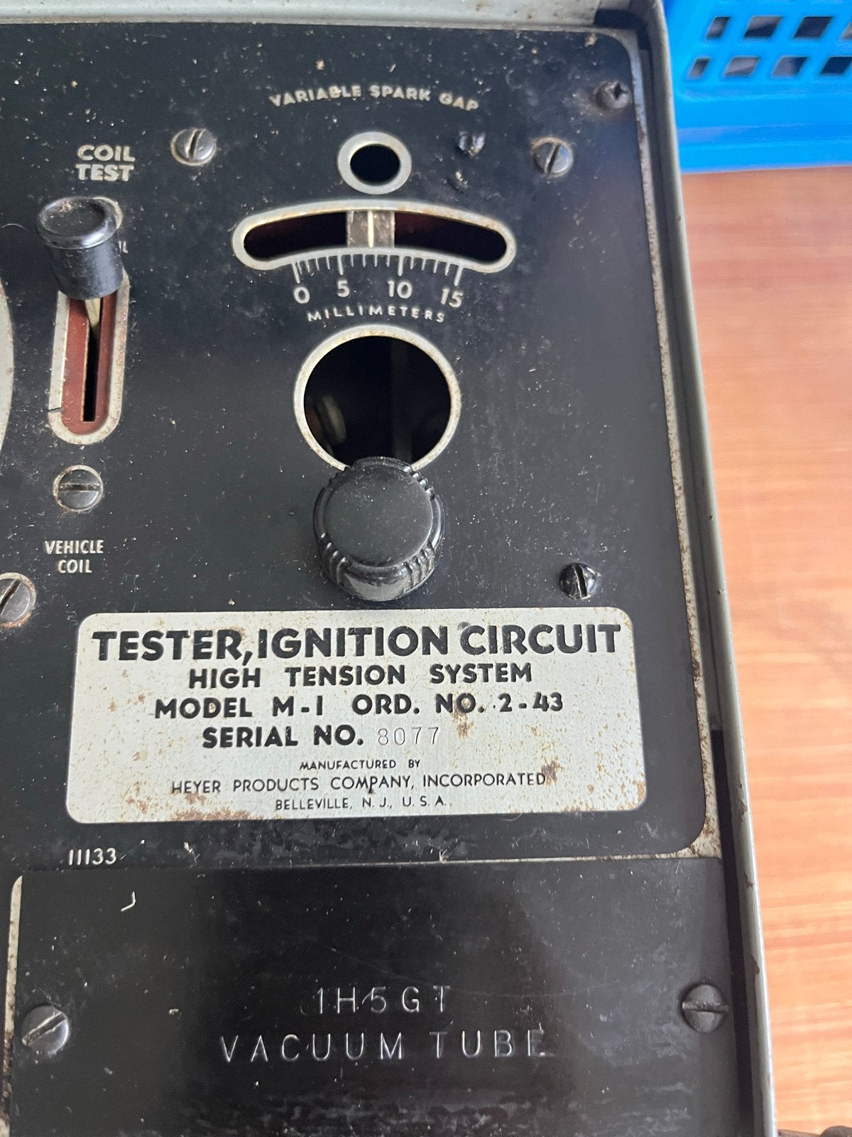 Vintage Heyer Ignition Circuit Tester Model M-1, Ophalen
