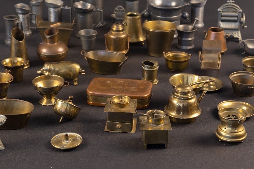 Verzameling Koperen en Tinnen Miniaturen, Ophalen of Verzenden, Koper