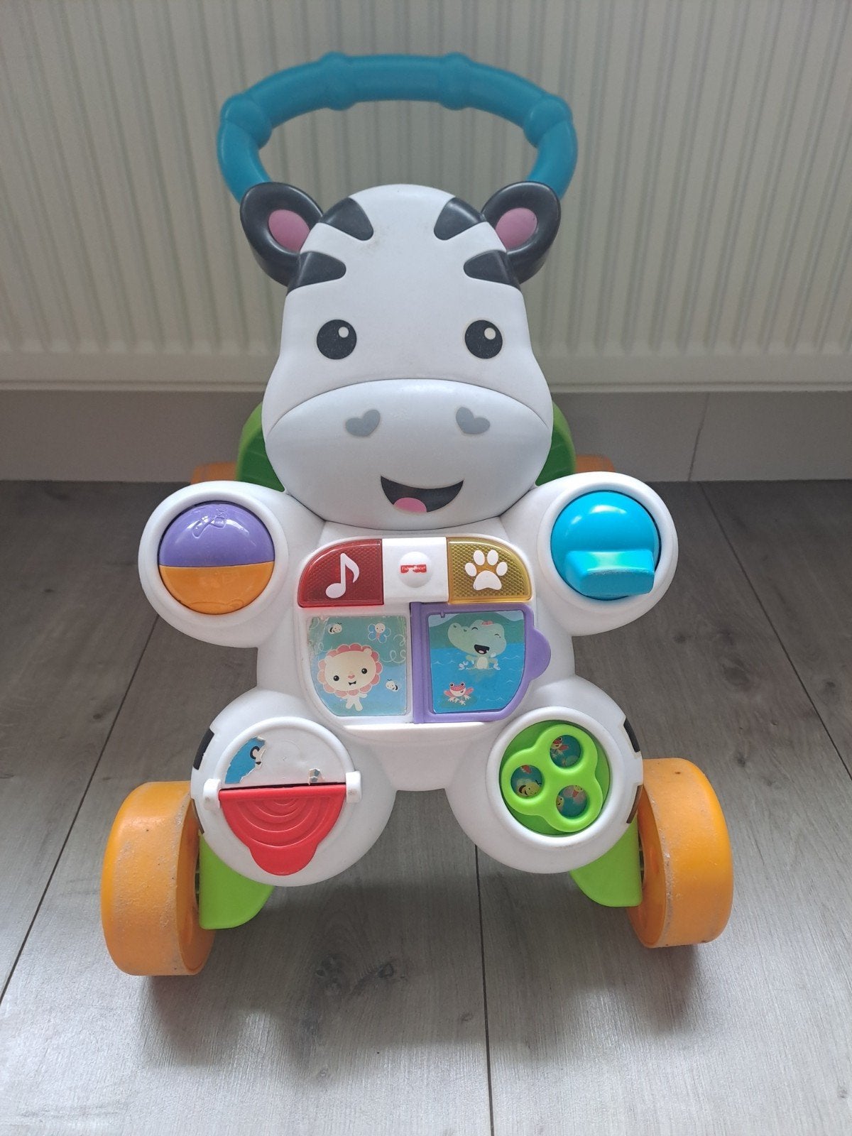 Fisher-Price Zebra Loopwagentje met Geluid en Licht, Ophalen, Gebruikt, Overige typen, Met licht