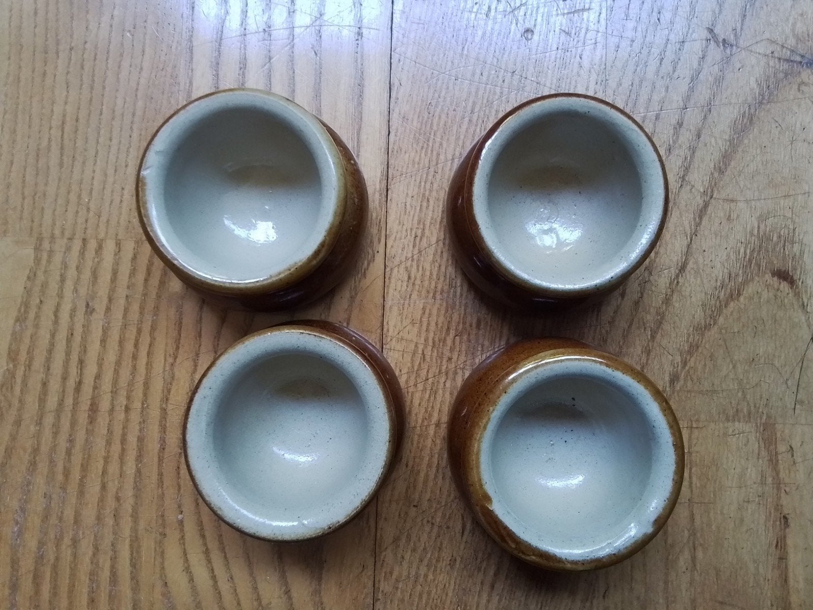 4 botervlootjes van Pearson of Chesterfield 1810 England, Ophalen