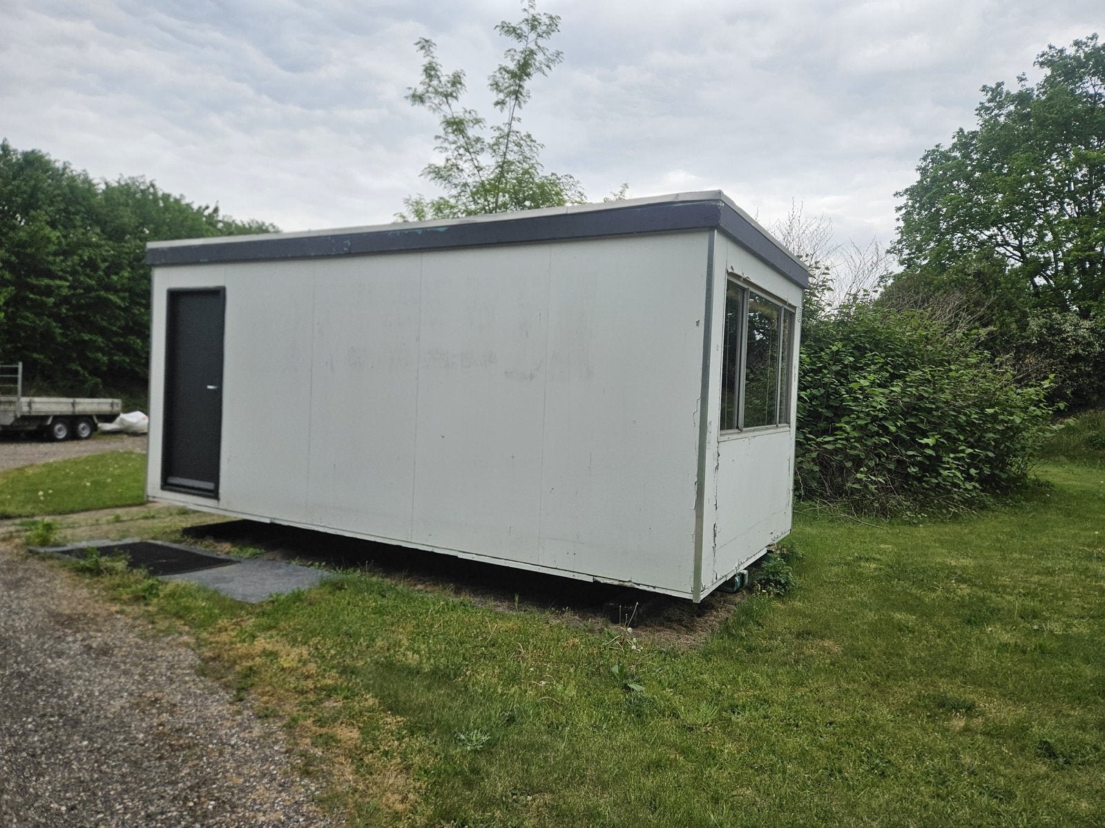 Mobiele unit, keet, werkplek met keuken en toilet, Ophalen