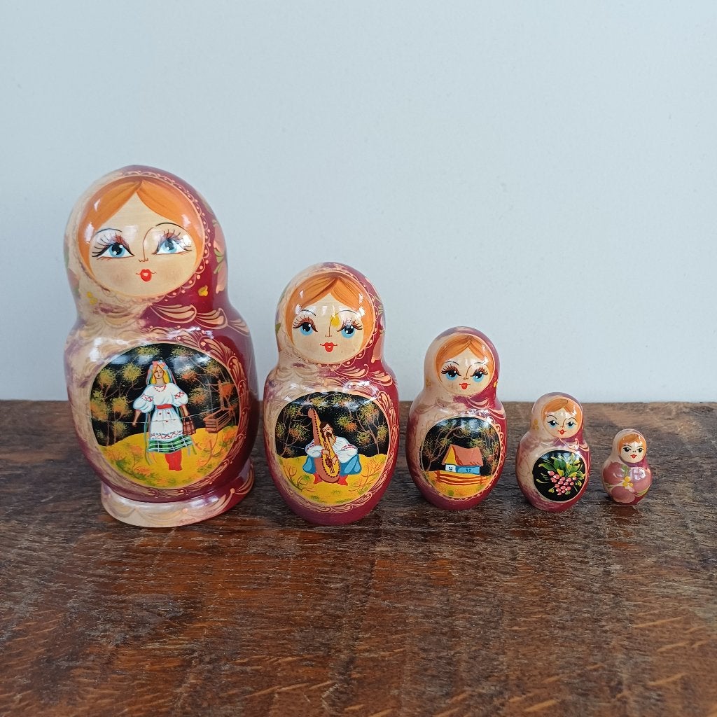 Matroeshka’s – set van vijf, Ophalen of Verzenden, Zo goed als nieuw, Mens