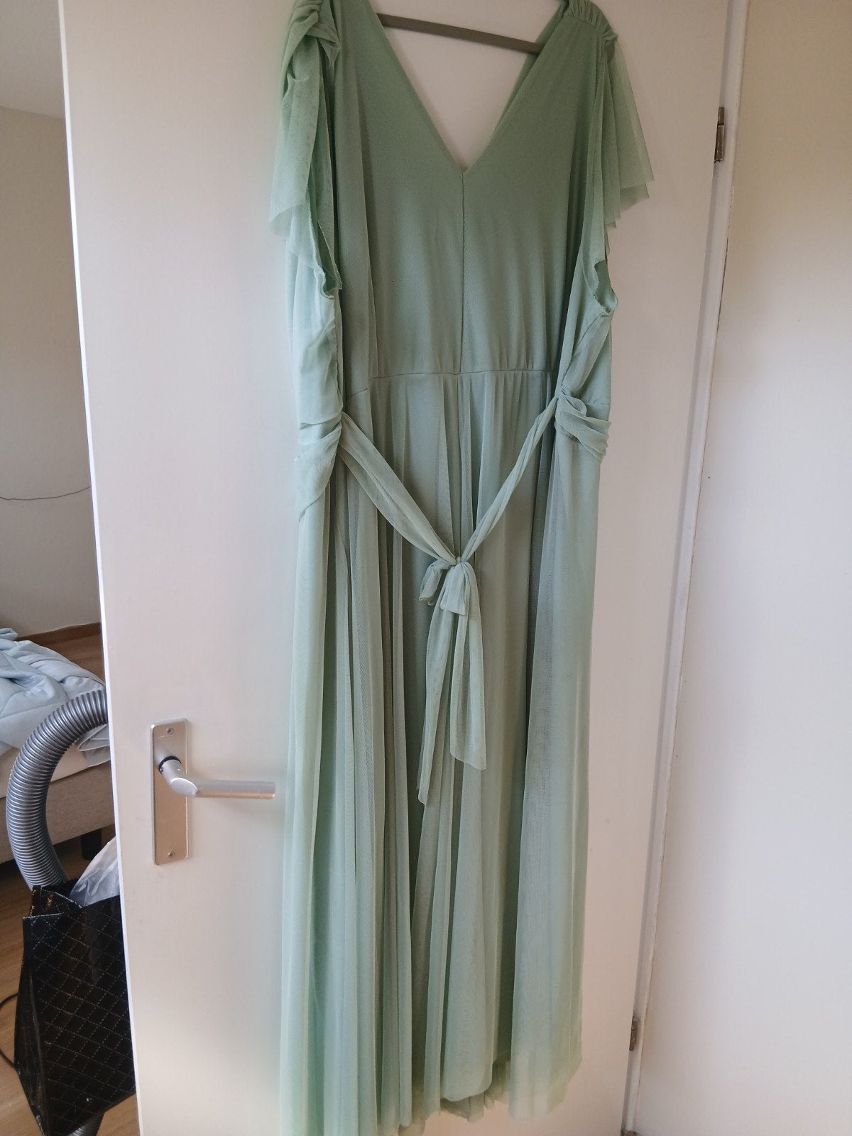 grote maat gala jurk, Ophalen of Verzenden, Zo goed als nieuw, Maat 46/48 (XL) of groter, Onder de knie