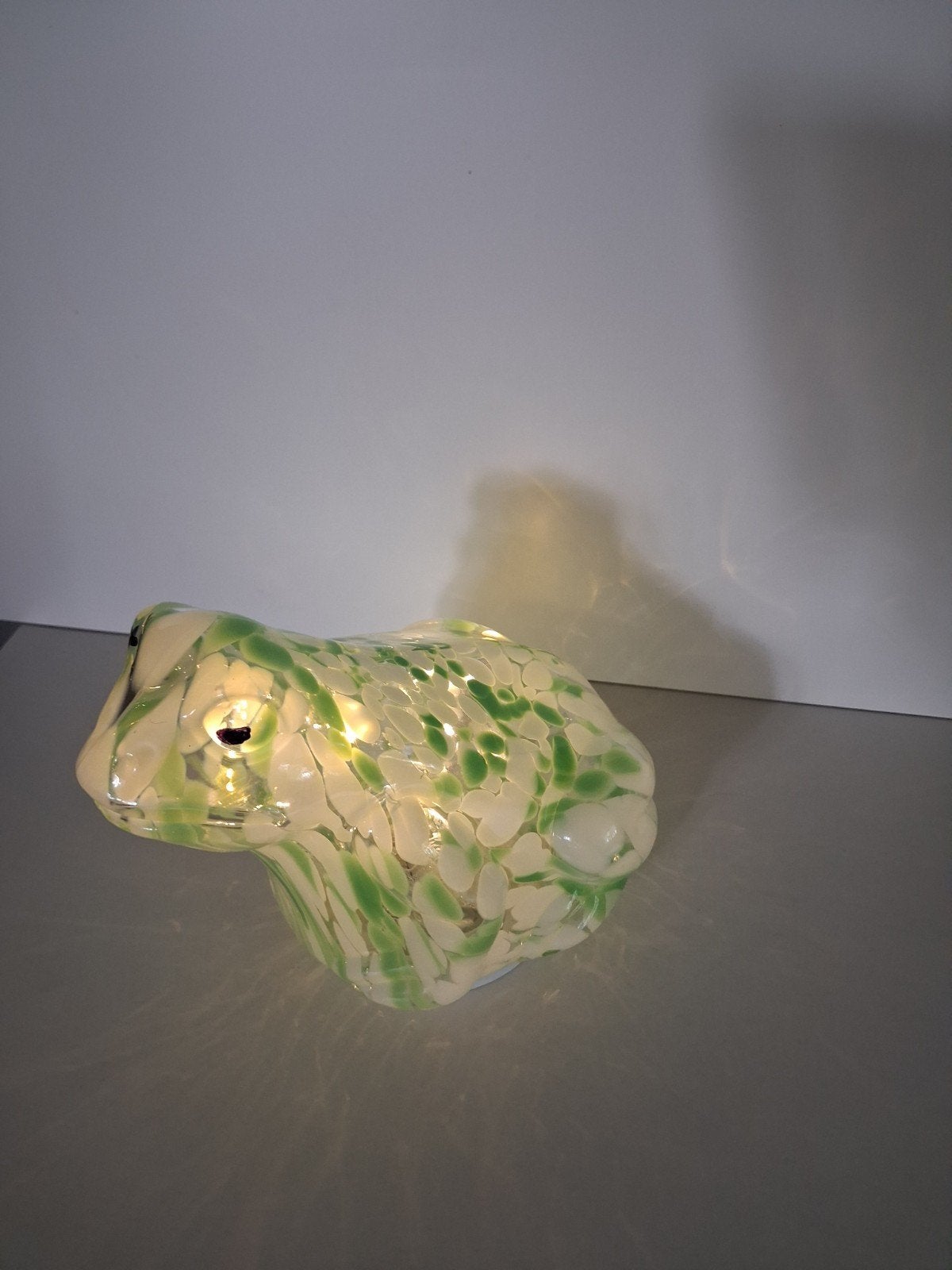 Nieuw Glazen Kikker Lampje met Timerfunctie - Binnen/Buiten, Ophalen of Verzenden, Nieuw