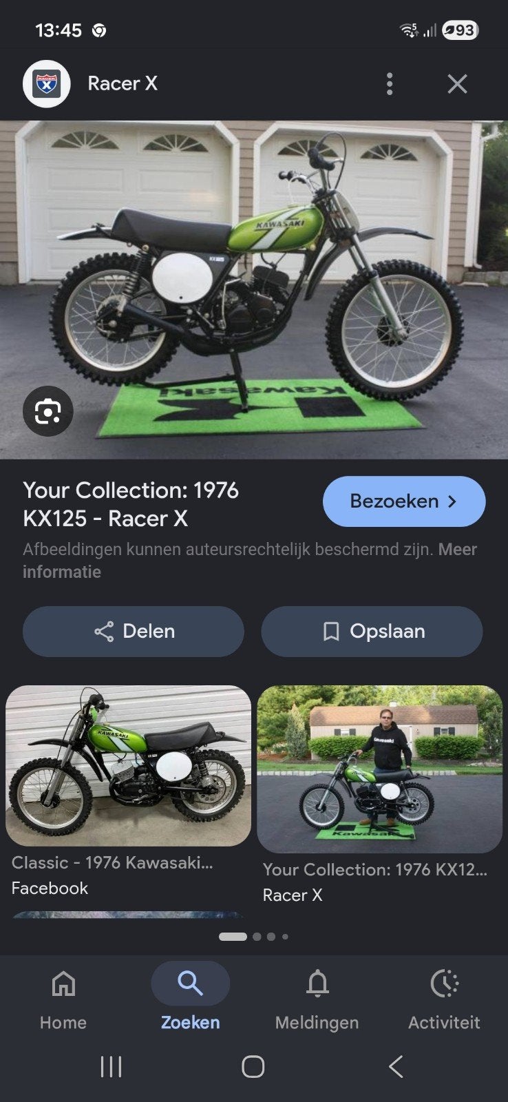 KX 125 1976, Motoren, Ophalen of Verzenden