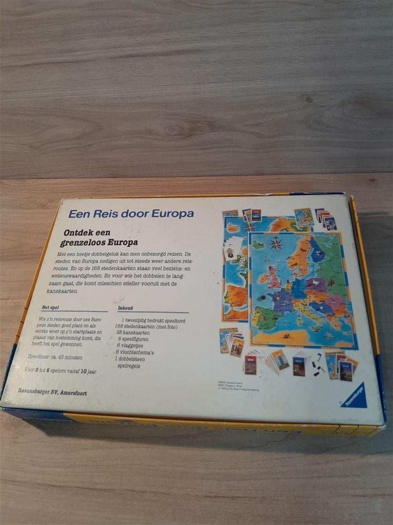 Een reis door Europa - s5960, Hobby en Vrije tijd, Gezelschapsspellen | Bordspellen, Verzenden, Zo goed als nieuw