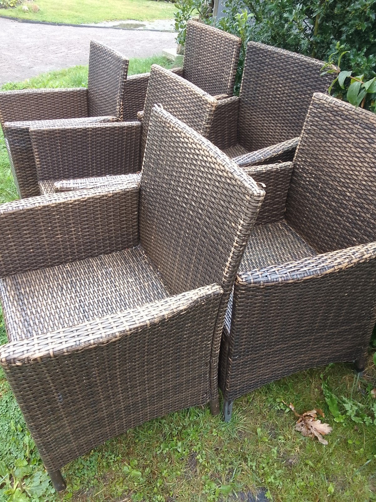 tuinstoelen, Ophalen, Gebruikt, Rotan