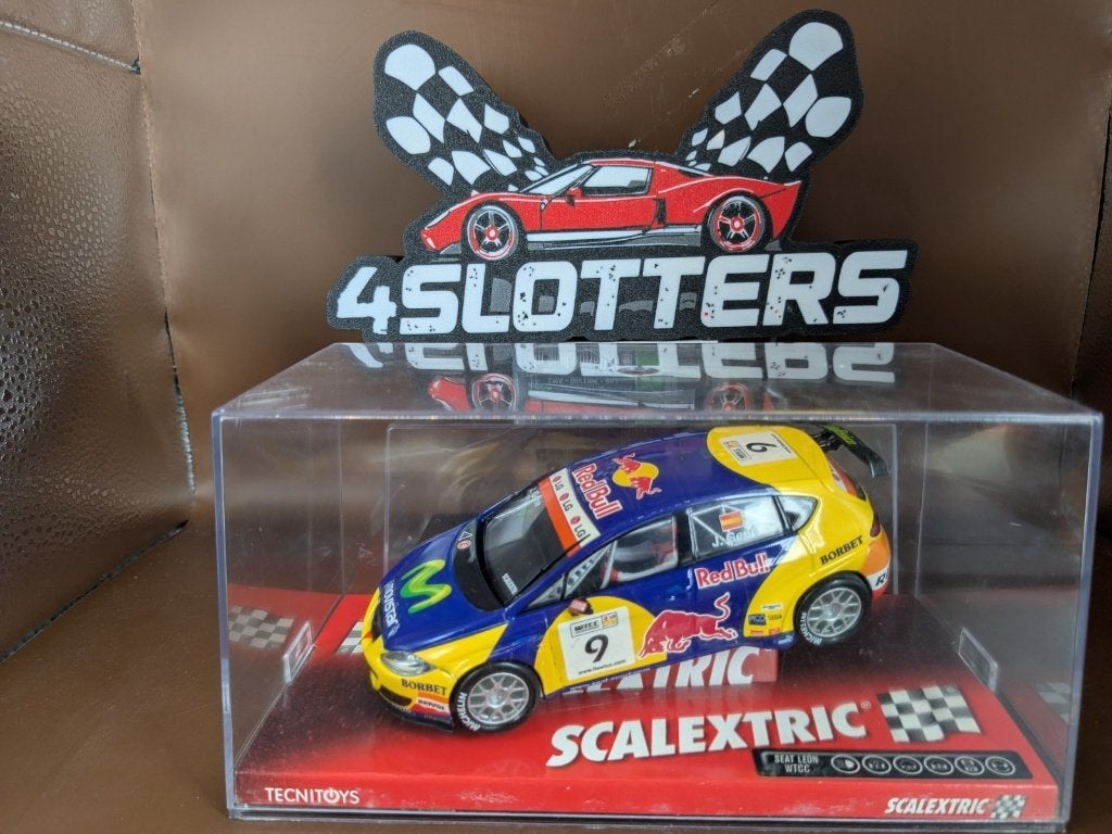 SCX Seat Leon WTCC #9 Red Bull, Ophalen of Verzenden, Nieuw, Elektrisch, Overige merken