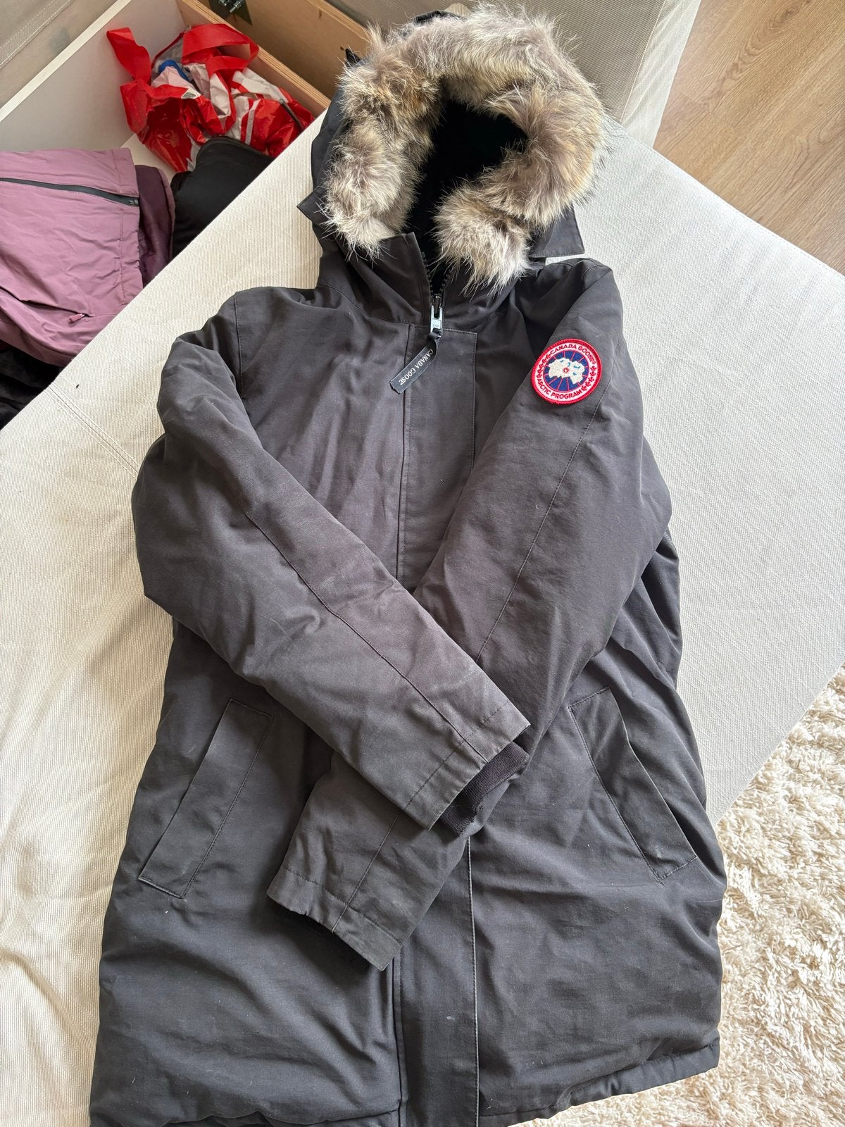 Canada Goose jas, zwart, maat L, Ophalen of Verzenden, Gedragen, Maat 42/44 (L), Zwart