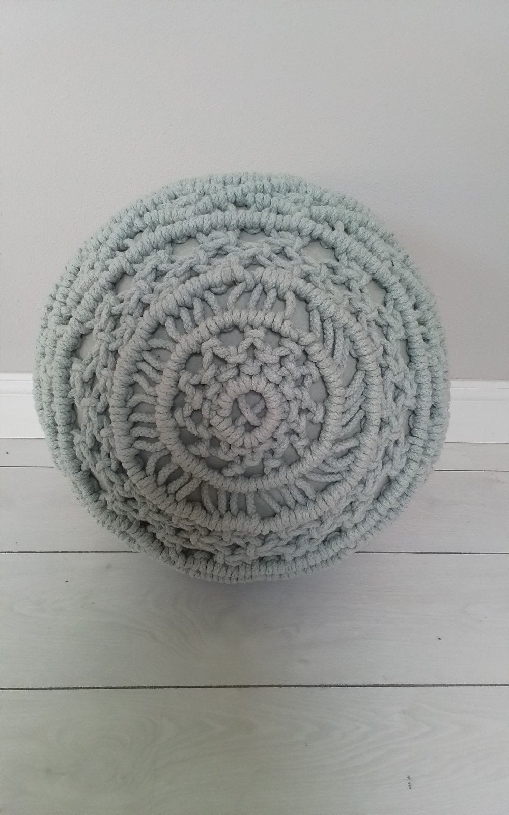 Leuke Boho poef - Zo goed als nieuw, Minder dan 50 cm, Boho, Rond, Minder dan 50 cm