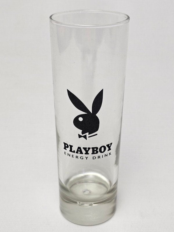 # Playboy Longdrink Glas - Bunny Logo. Tekst Energy Drink, Ophalen of Verzenden, Gebruikt, Frisdrankglas