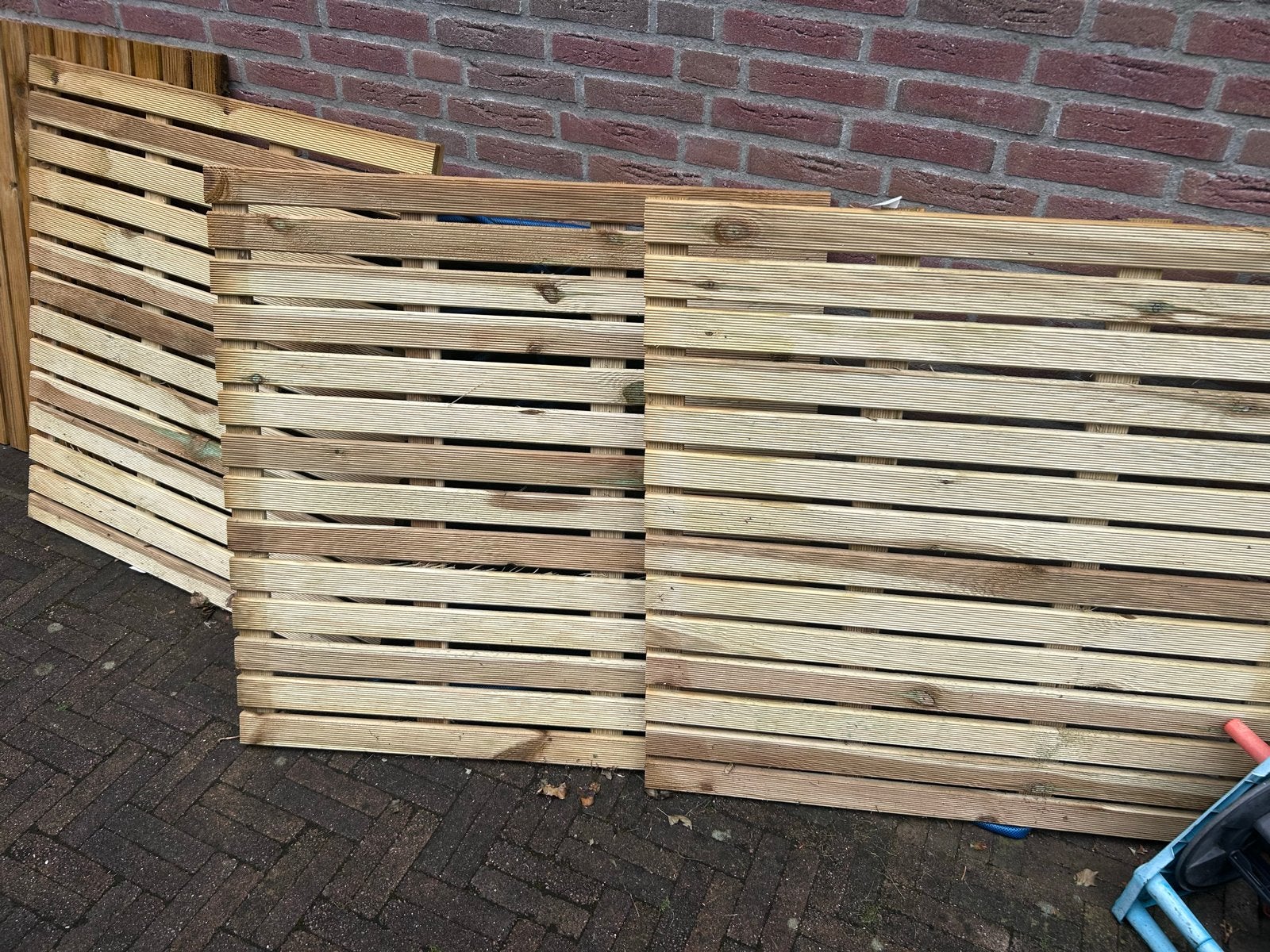 Houten vlondertegels - Nieuw, Ophalen, Nieuw, Hout
