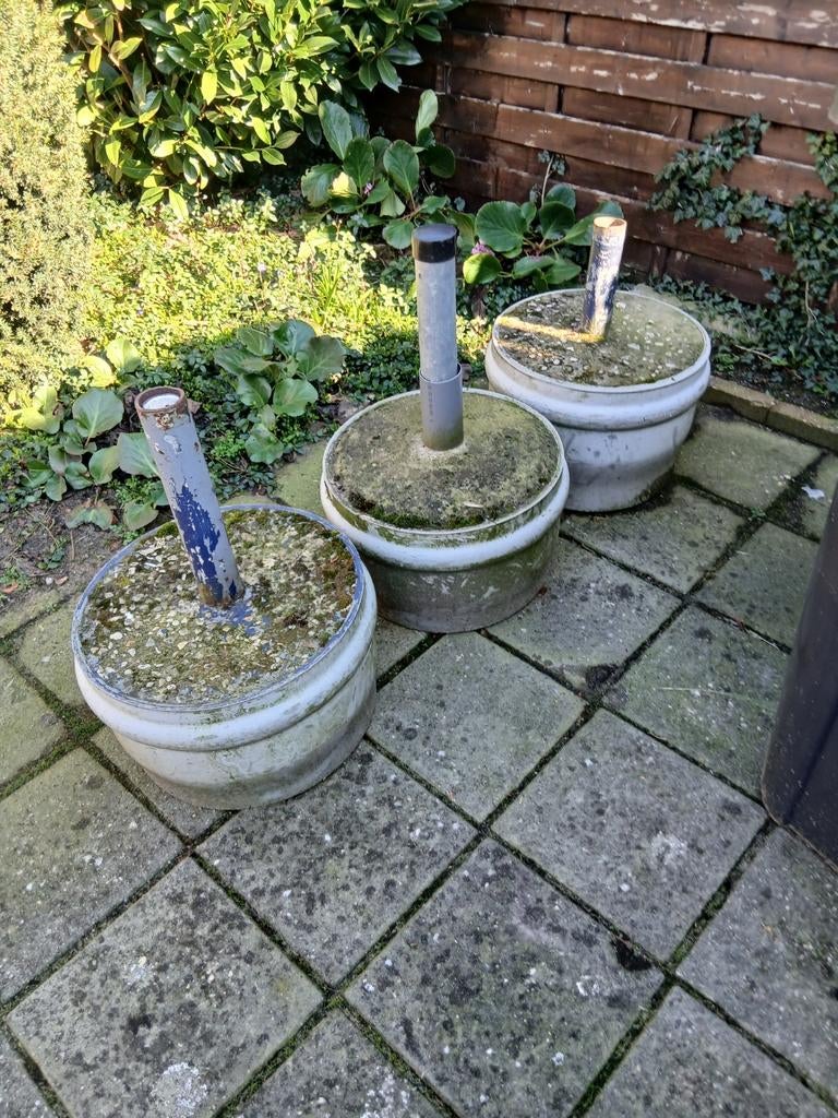 Parasolvoet twee  maal, Tuin en Terras, Parasols, Ophalen, Gebruikt, Minder dan 1 meter, Parasolvoet
