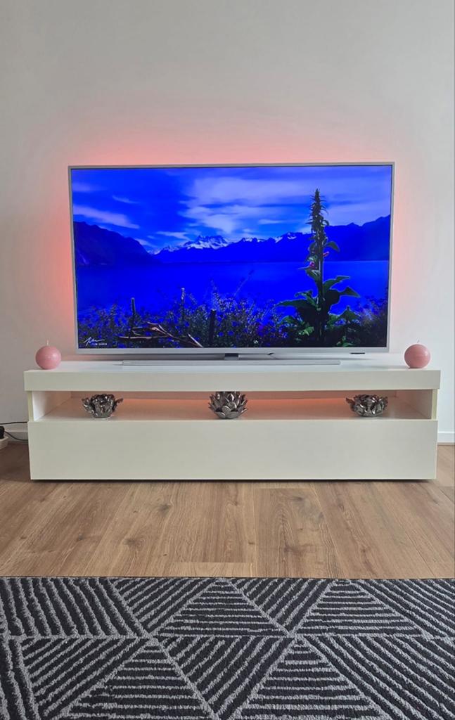 Complete TV-meubel, vitrinekast en wandplank set, Glas, 100 tot 150 cm, 150 tot 200 cm, Ophalen of Verzenden