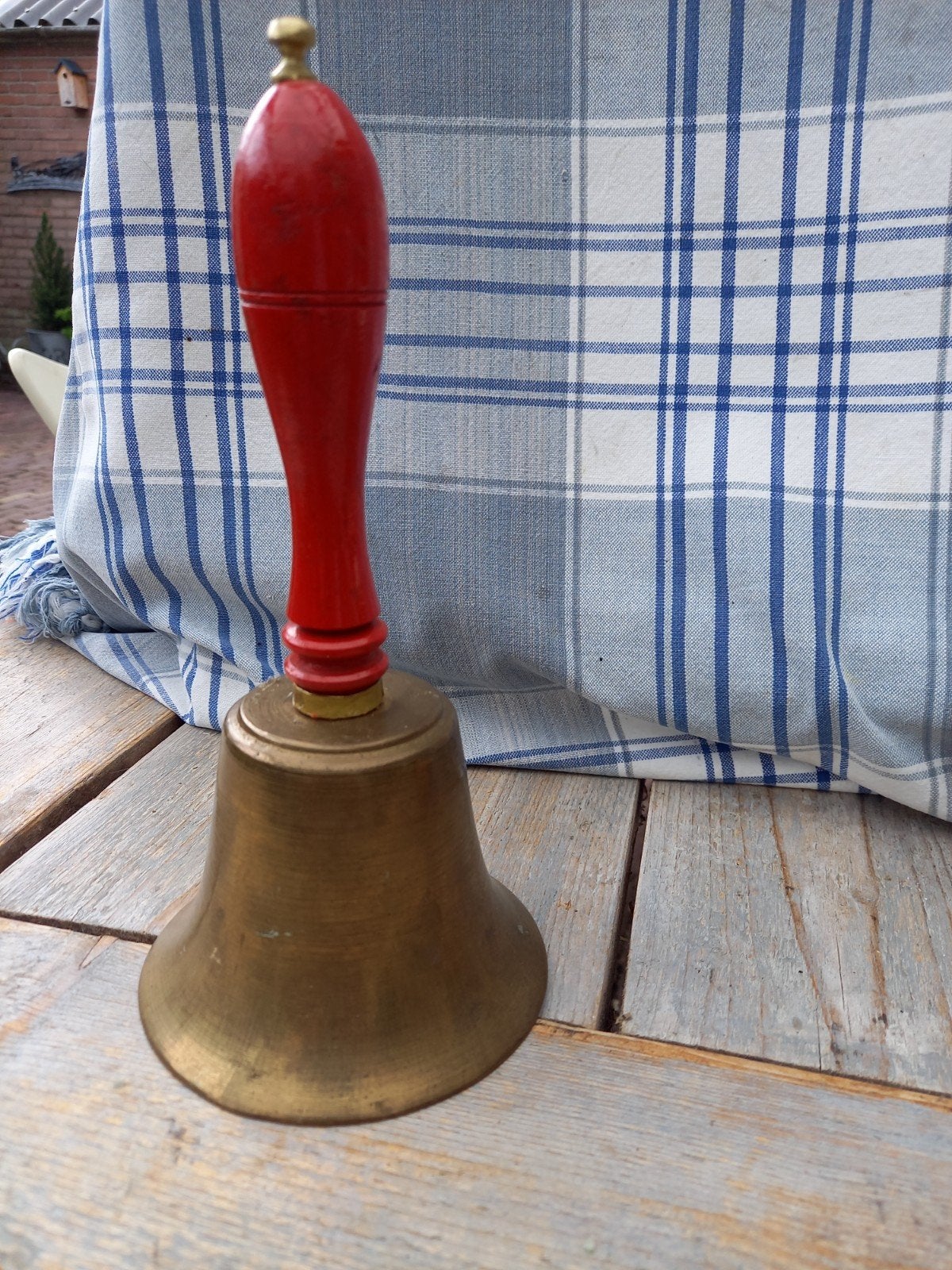 koperen tafelbel, Antiek en Kunst, Ophalen of Verzenden