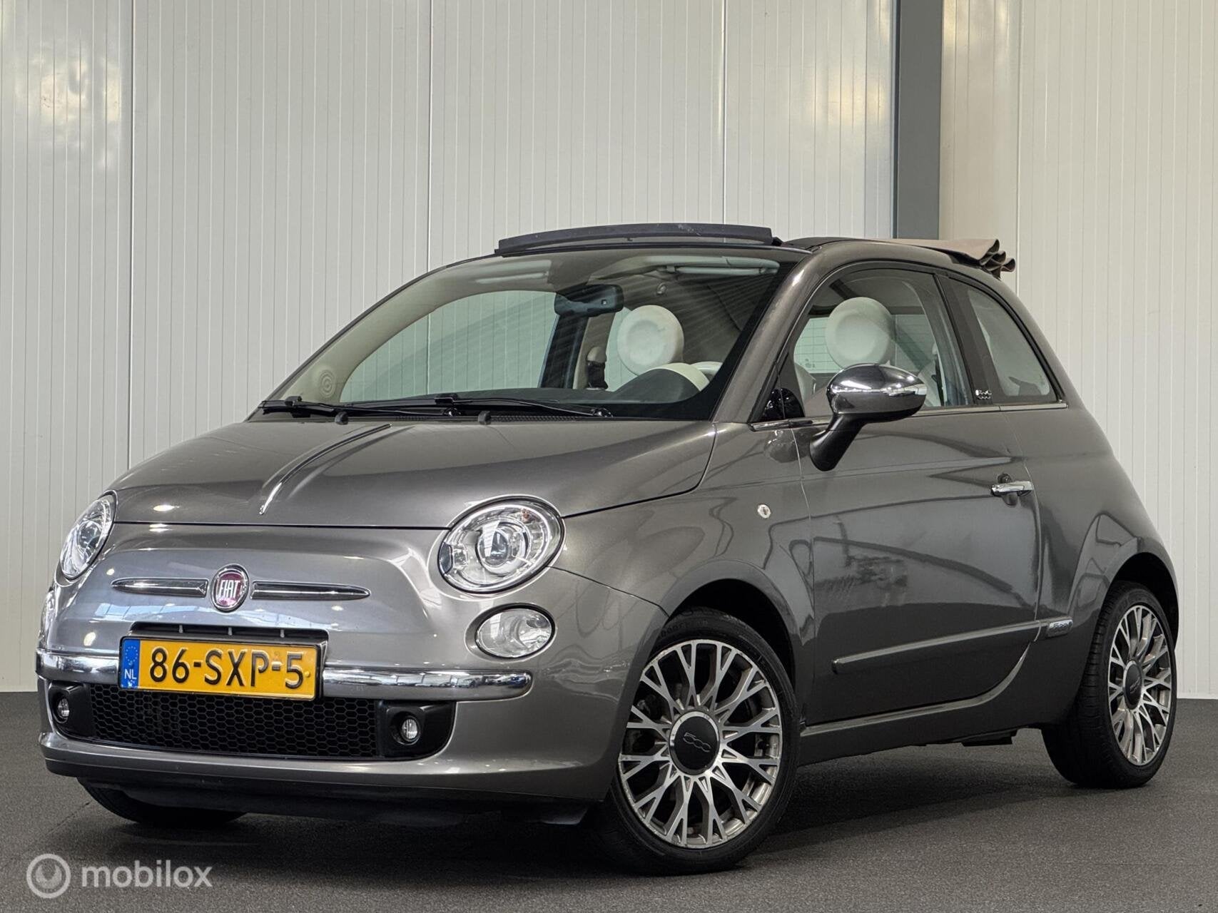 Fiat 500 0.9 TwinAir Lounge [ NAP leder climate xenon ], Euro 5, 86 pk, 31 €/maand, Handgeschakeld
