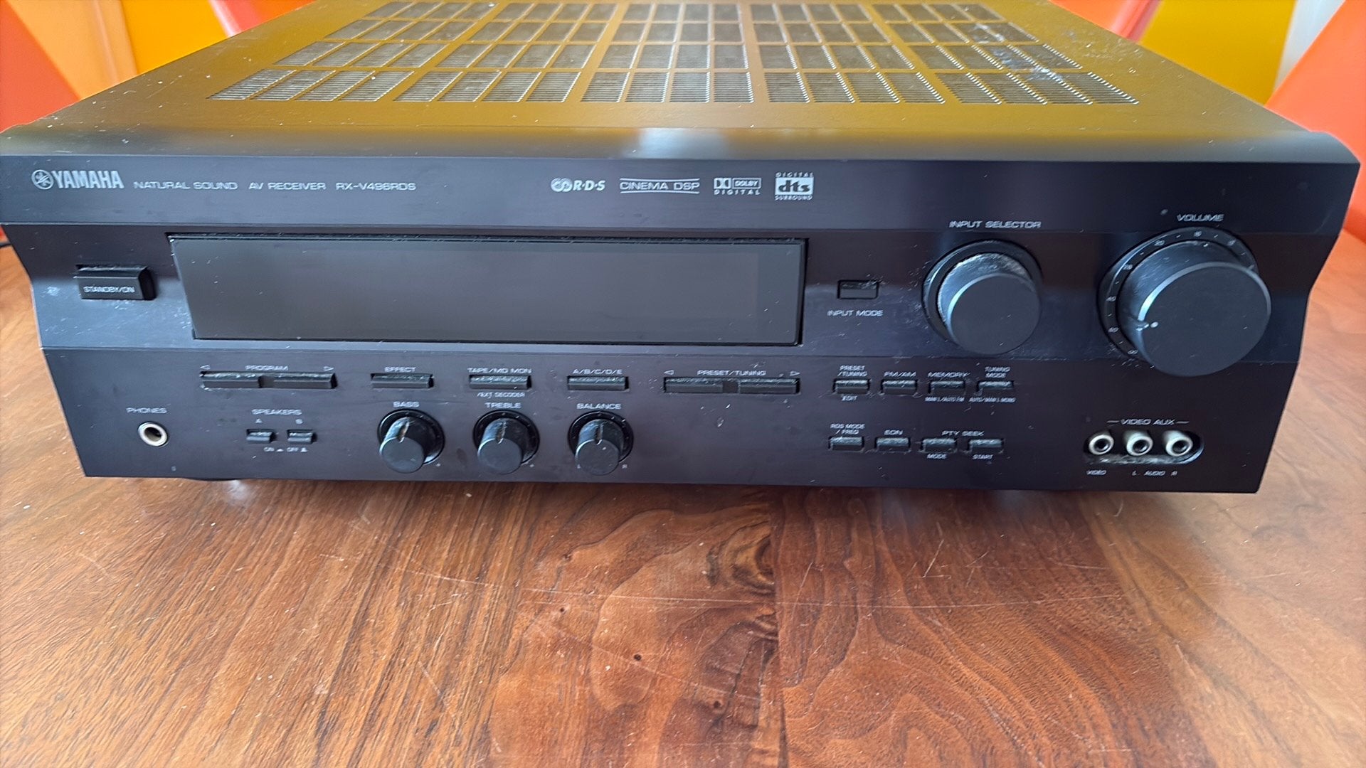 Yamaha receiver RX-V496RDS, Ophalen, Zo goed als nieuw, 60 tot 120 watt, Yamaha