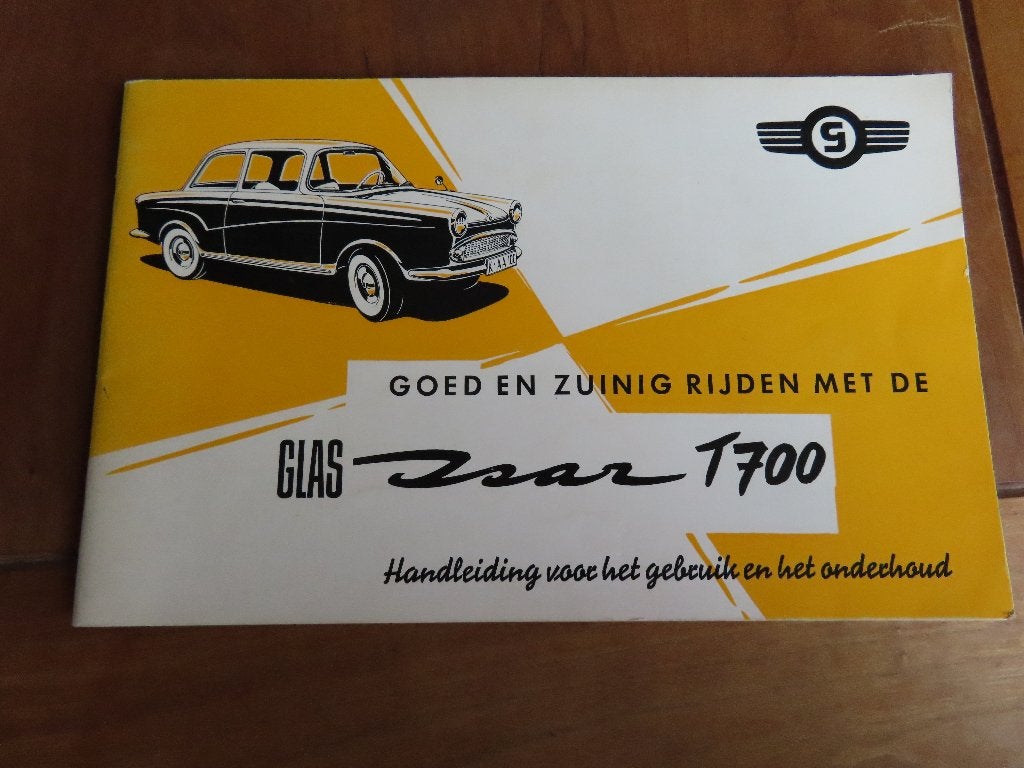 NL Instructieboek Glas Isar T700 1963, zeer mooi!, Auto diversen, Ophalen of Verzenden
