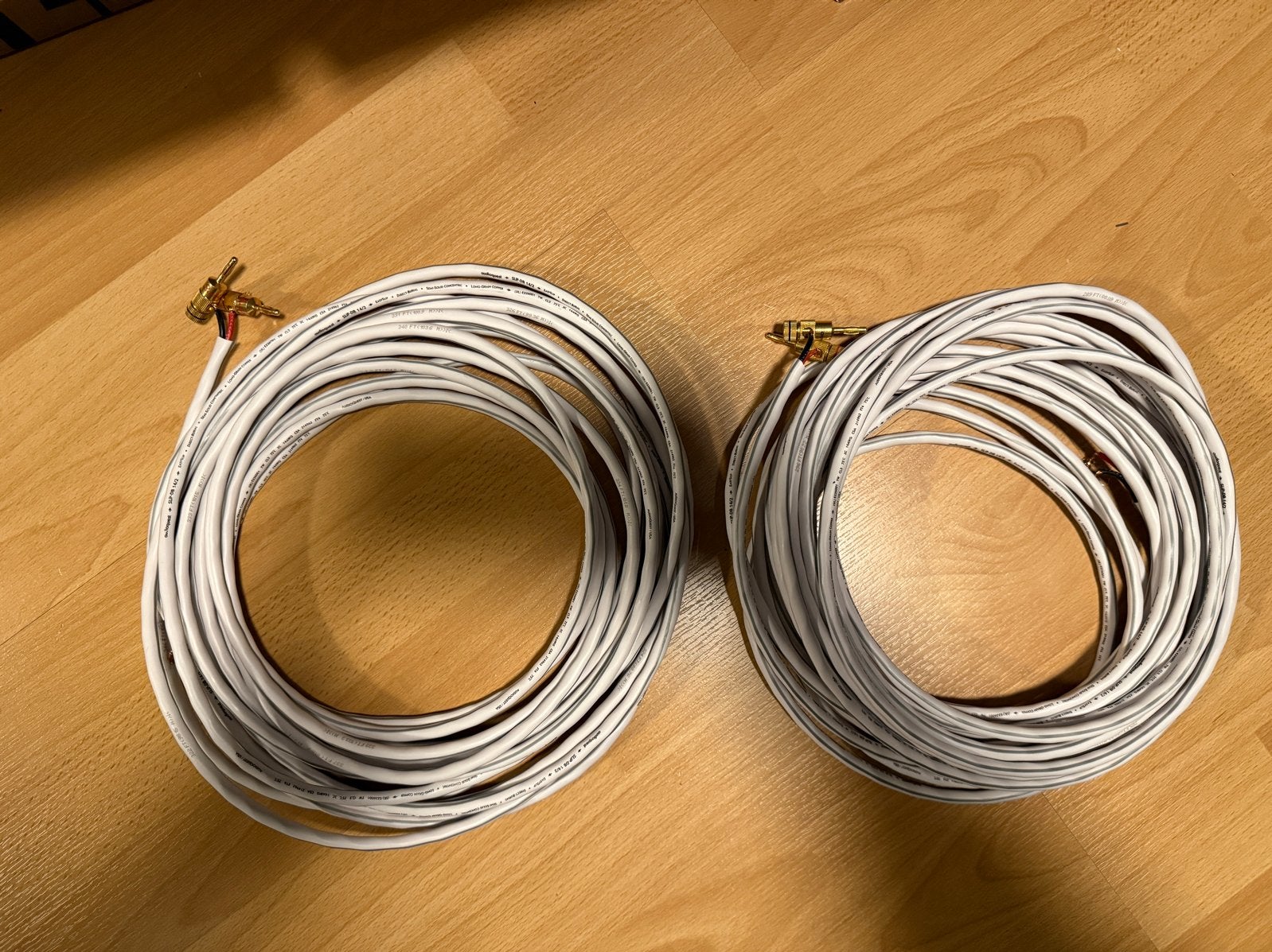 AudioQuest Luidsprekerkabel LGC 14 AWG met Oehlbach connecto, Ophalen of Verzenden, Gebruikt, 10 meter of meer, Luidsprekerkabel
