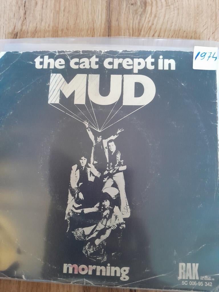 Mud- 7 inch the cat crept in, Cd's en Dvd's, Vinyl Singles, Ophalen of Verzenden, Zo goed als nieuw, Pop