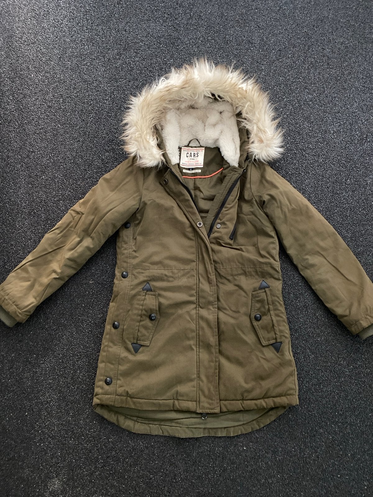 Cars Jeans winterjas jongens met bontkraag, Ophalen of Verzenden, Gebruikt, Jongen