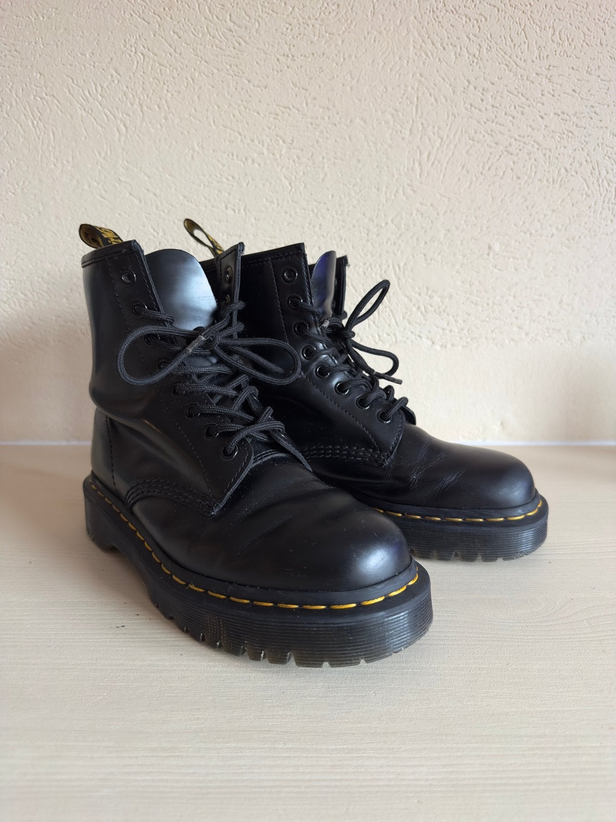 Dr. Martens 1460 Bex Smooth - Maat 38, Zwart, Lage of Enkellaarzen, Ophalen of Verzenden, Gedragen