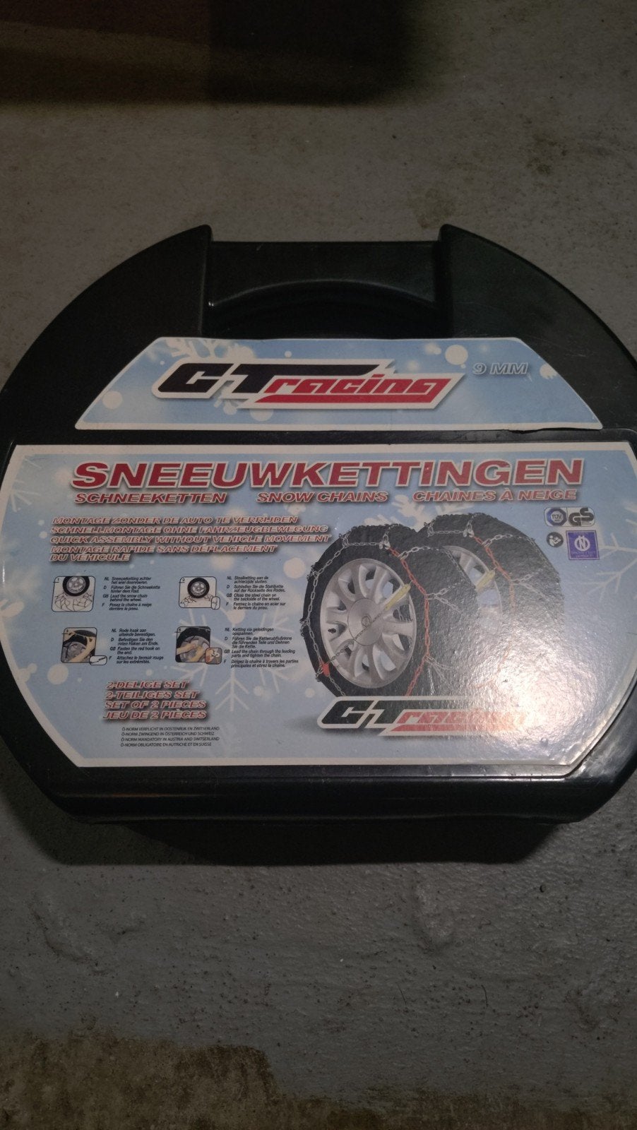 GT Racing Sneeuwkettingen 9mm - Nieuw in doos, Auto diversen, Sneeuwkettingen, Ophalen of Verzenden, Nieuw