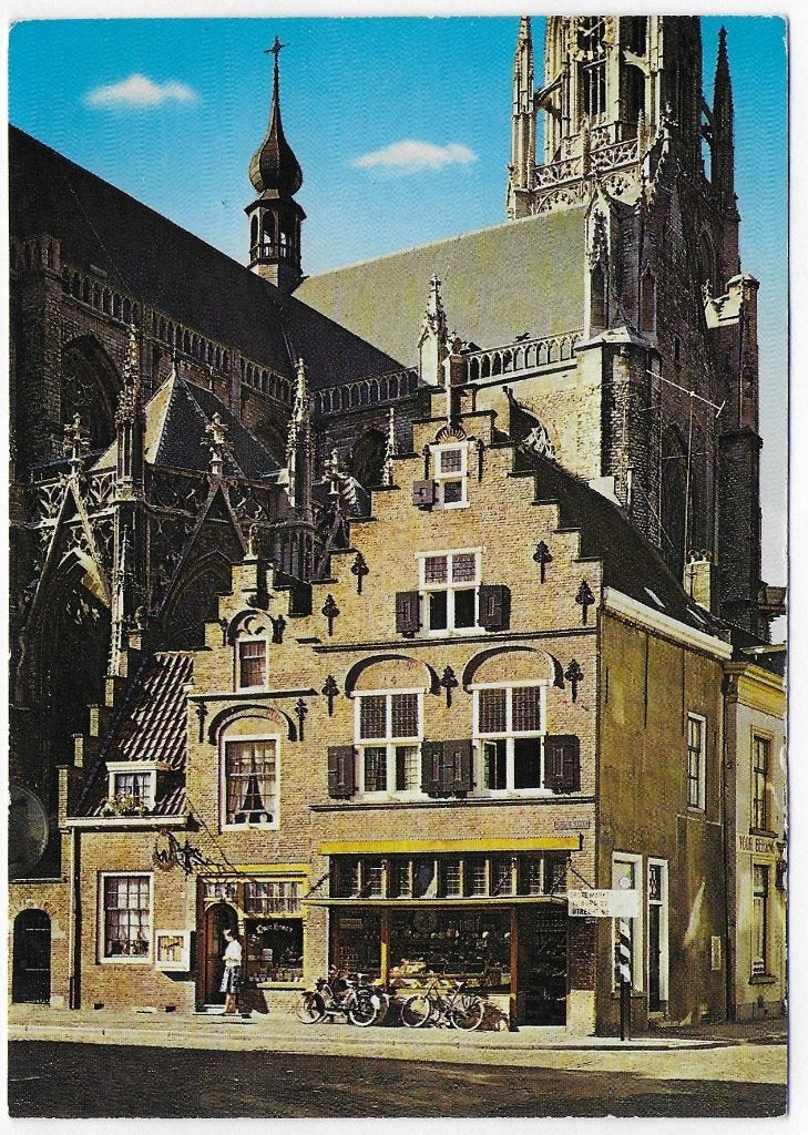 Breda oude gevels gelopen Ansichtkaart ( C39), Ophalen of Verzenden, 1980 tot heden, Gelopen, Noord-Brabant