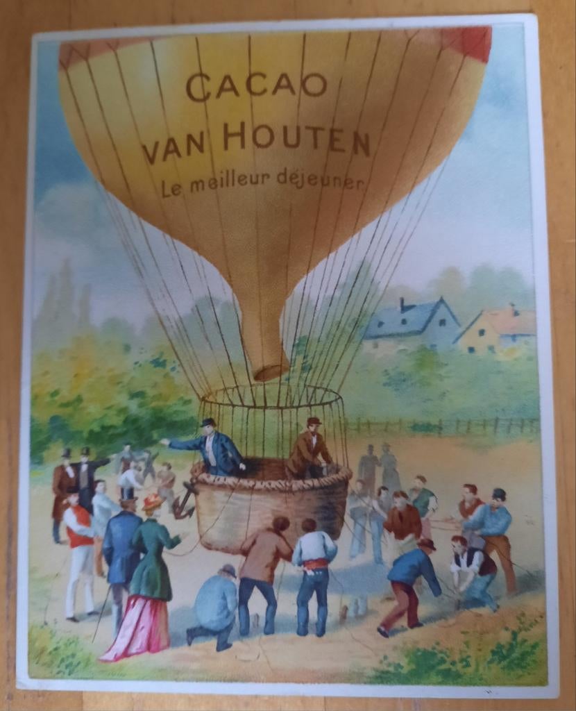 VAN HOUTEN CACAO - OUD KAARTJE, Verzamelen, Ophalen of Verzenden, Gebruikt, Overige typen