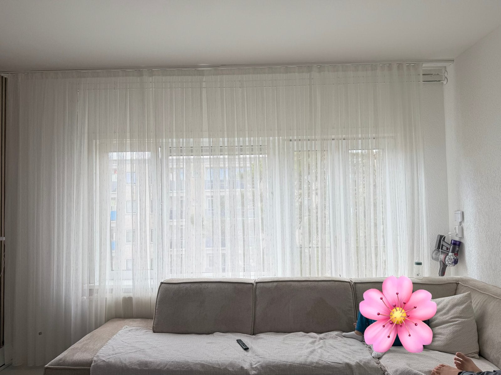 Gordijnen – woonkamer en 3 slaapkamers, Ophalen of Verzenden, Gebruikt, Grijs, Gordijn