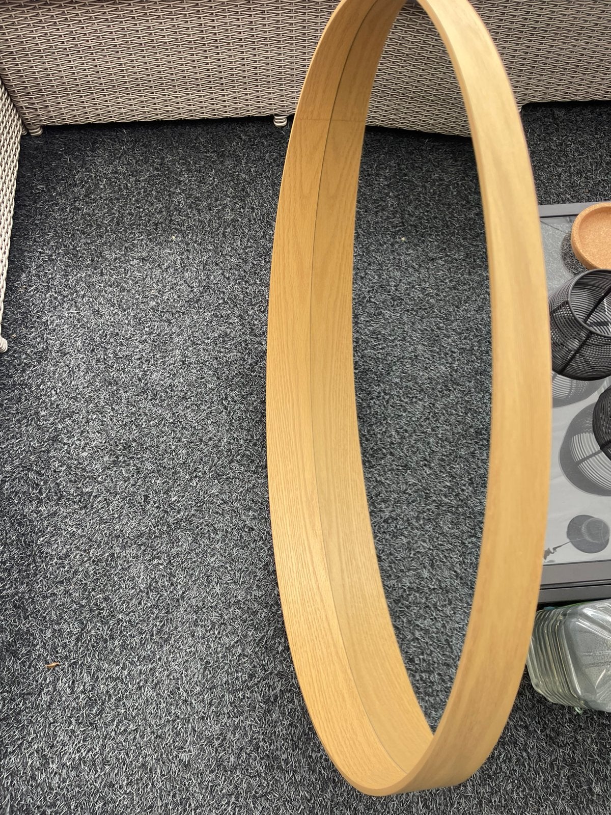 Grote ronde spiegel, Ophalen, Rond, Zo goed als nieuw, 75 tot 100 cm