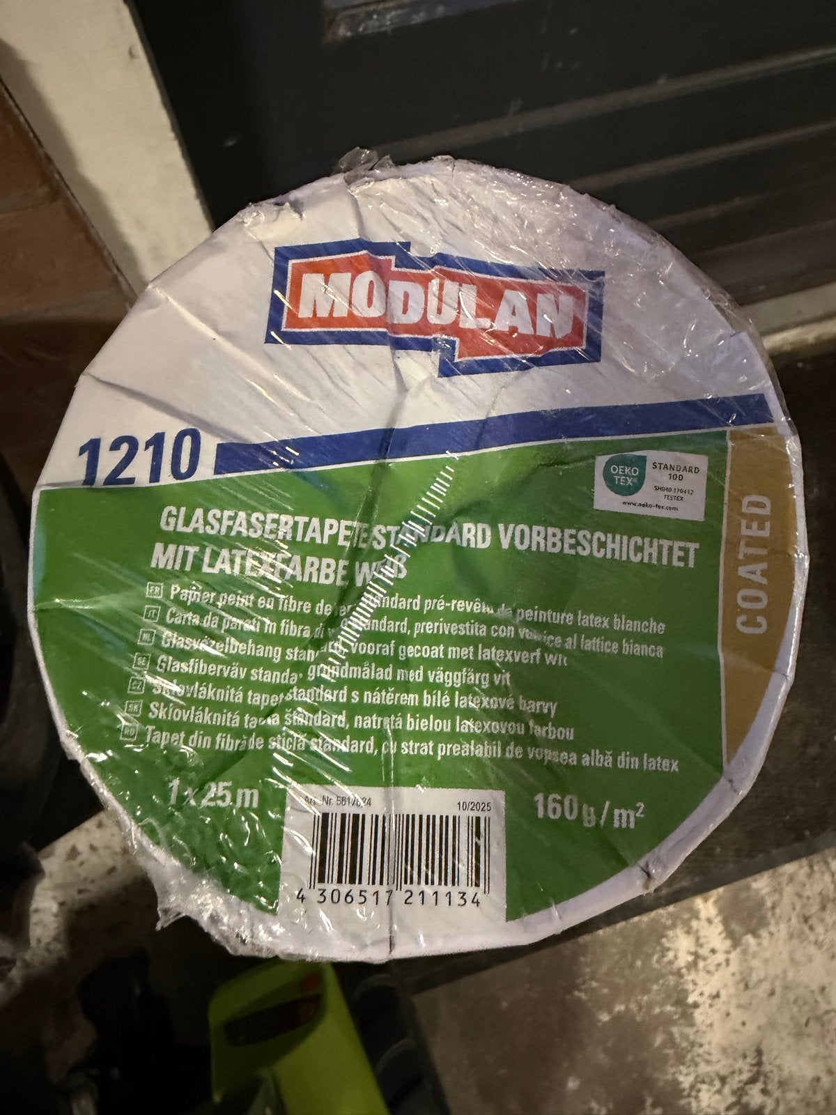 Modulan Glasvezelbehang 1210 - Standard Voorbeschicht, Ophalen, Wit, Modern, 25 tot 50 m²