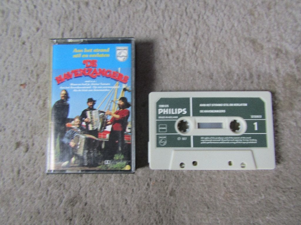 Cassette: De Havenzangers - Aan het strand stil en verlaten, Cd's en Dvd's, Cassettebandjes, Gebruikt, 1 bandje, Ophalen of Verzenden